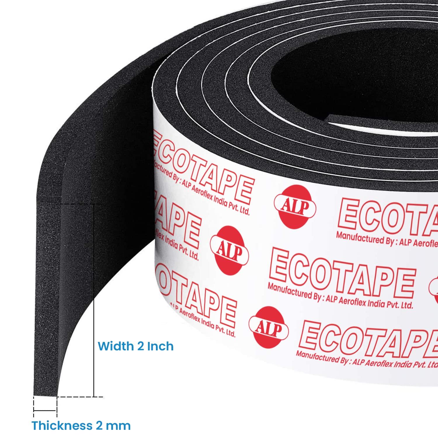 AEROFLEX ECOTAPE SELF ADHESIVE INSULATION FOAM TAPE 50MM X 3MM X 9.1M. 5010300045103