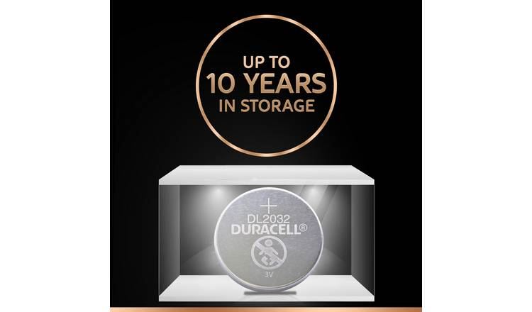 DURACELL DL2032 CR2032 ECR2032 3V LITHIUM COIN CELL BATTERY 2/PK. DL2032B2