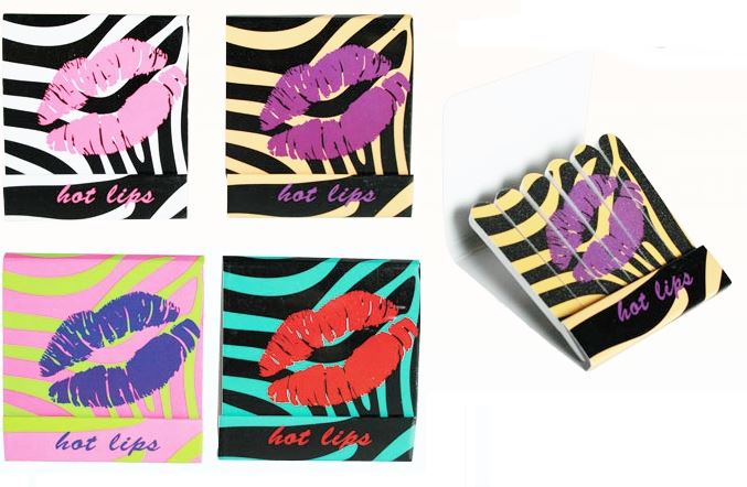 ASSORTED COLOURS EMERY BOARD MATCHBOX HOT LIPS. 763313 \\\763313