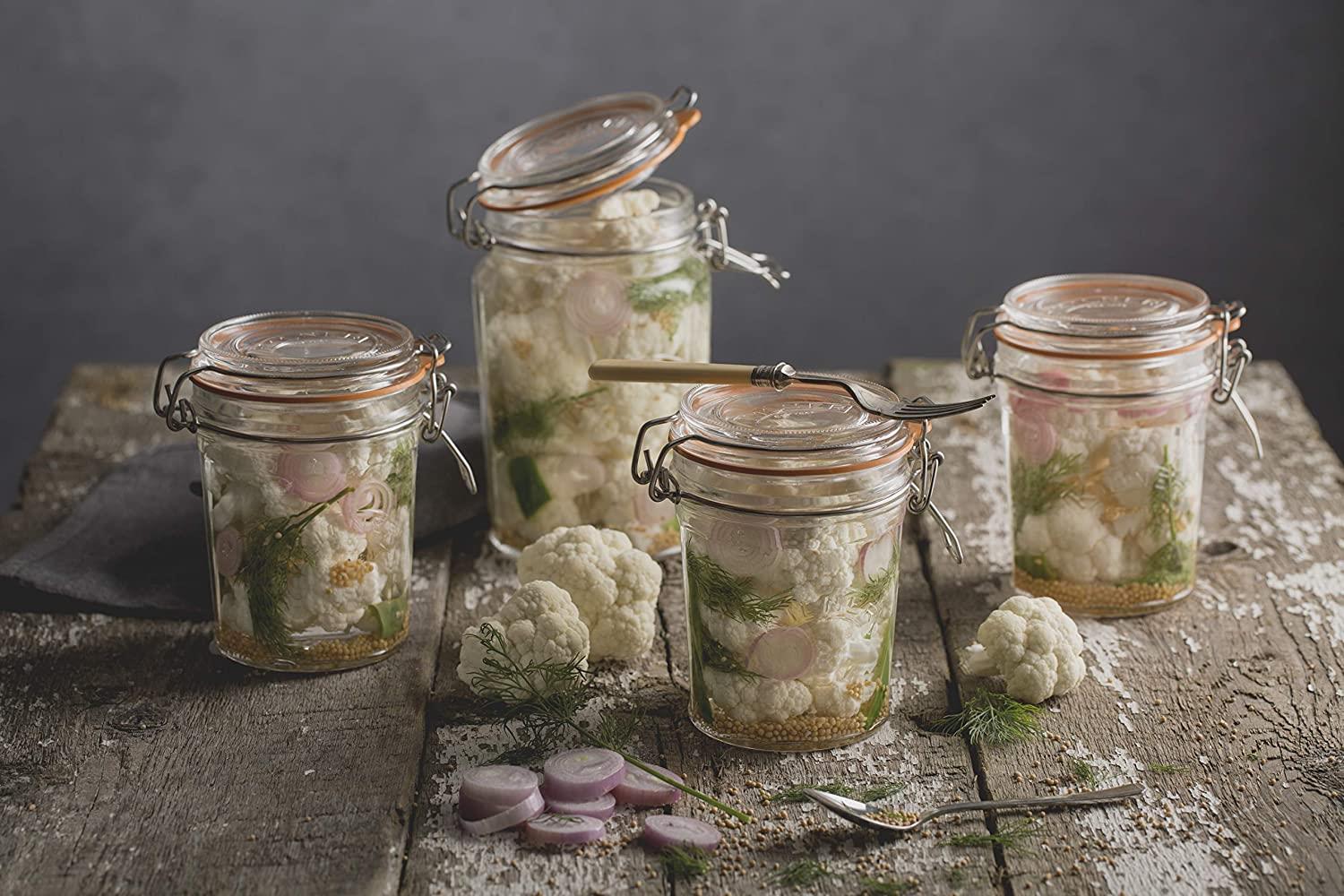 KILNER TRANSPARENT ROUND CLIP TOP JAR 2 LITRE. 0025493