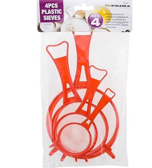 PRIMA 4 PCS PLASTIC SIEVES. 18515C