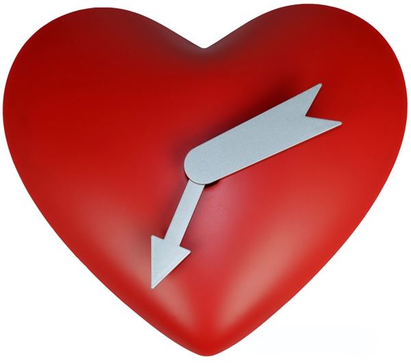 WALL CLOCK HEART WITH MOTION. 793009 \\\793009