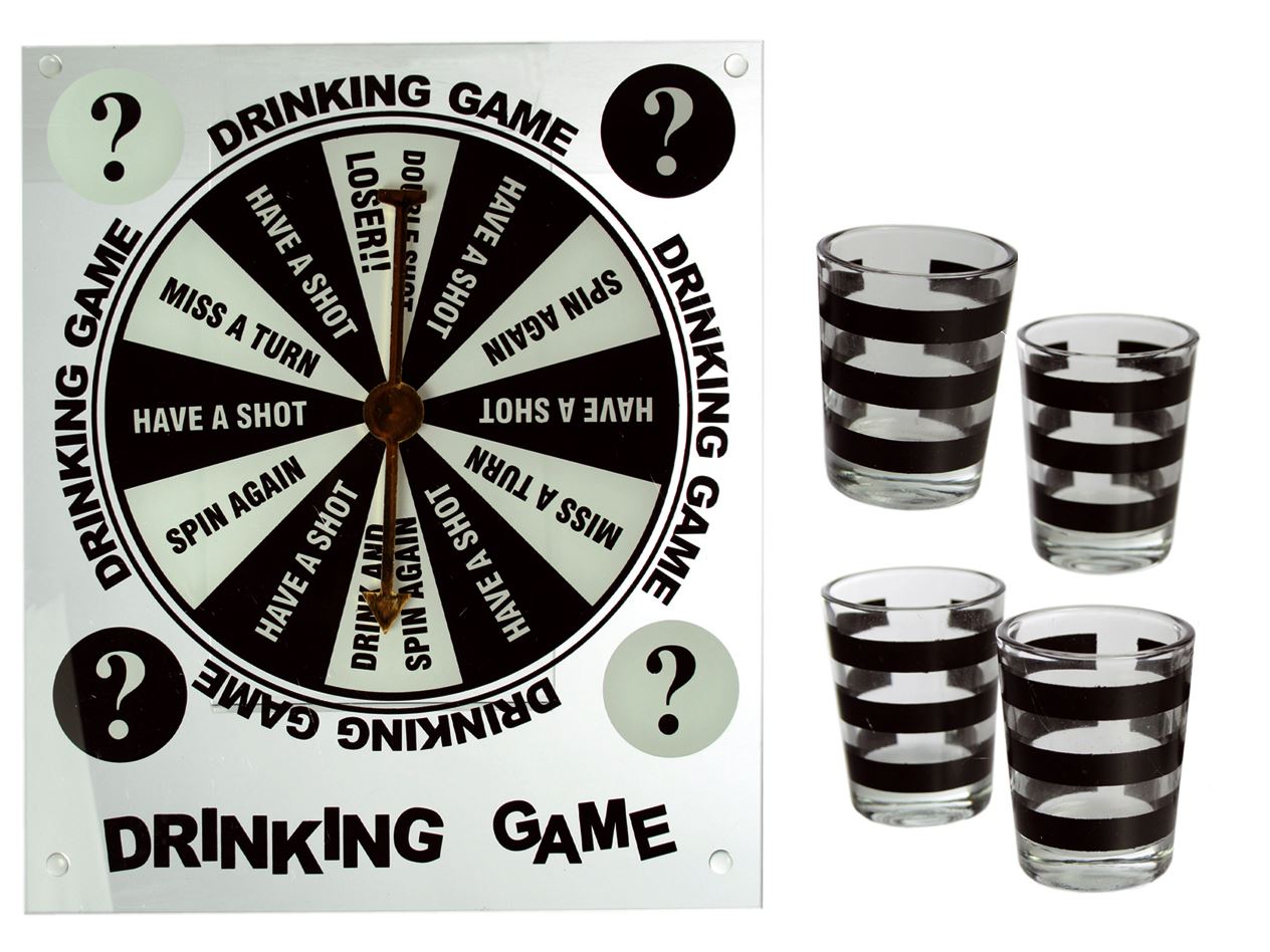DRINKING GAME HAVE A SHOT WITH 4 GLASSES. 793963 \\\793963