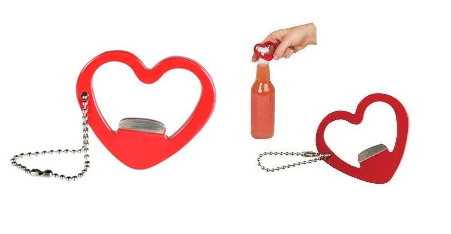 METAL BOTTLE OPENER HEART SHAPED. 795019 \\\795019