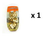 SHAW X NO. 4 / EXTRA LARGE BRASSED PLATED PICTURE HOOKS & PINS 10/PK. FS12890
