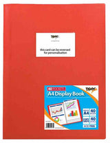 A4 40PKTS FLEXIABLE DISPLAY BOOK ASSORTED COLOURS. T301461