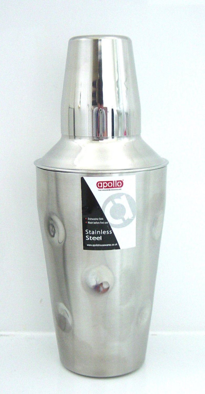 APOLLO STAINLESS STEEL DIMPLE EFFECT COCKTAIL SHAKER 500ML. 9879