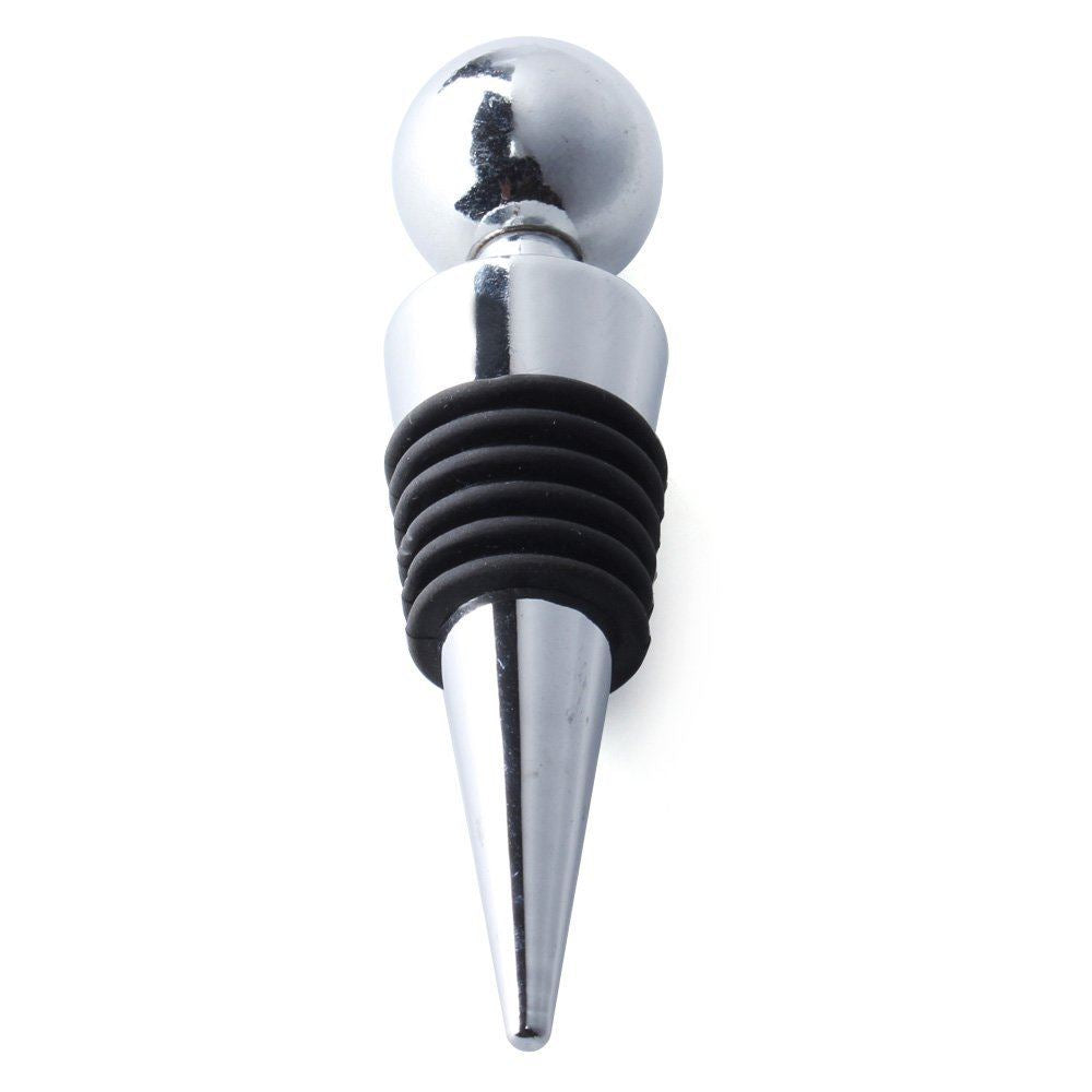 HEAVY CHROME CHAMPAGNE WINE BOTTLE STOPPER BALL PARTY DRINK SEALER PLUG. 800687 \\\800687