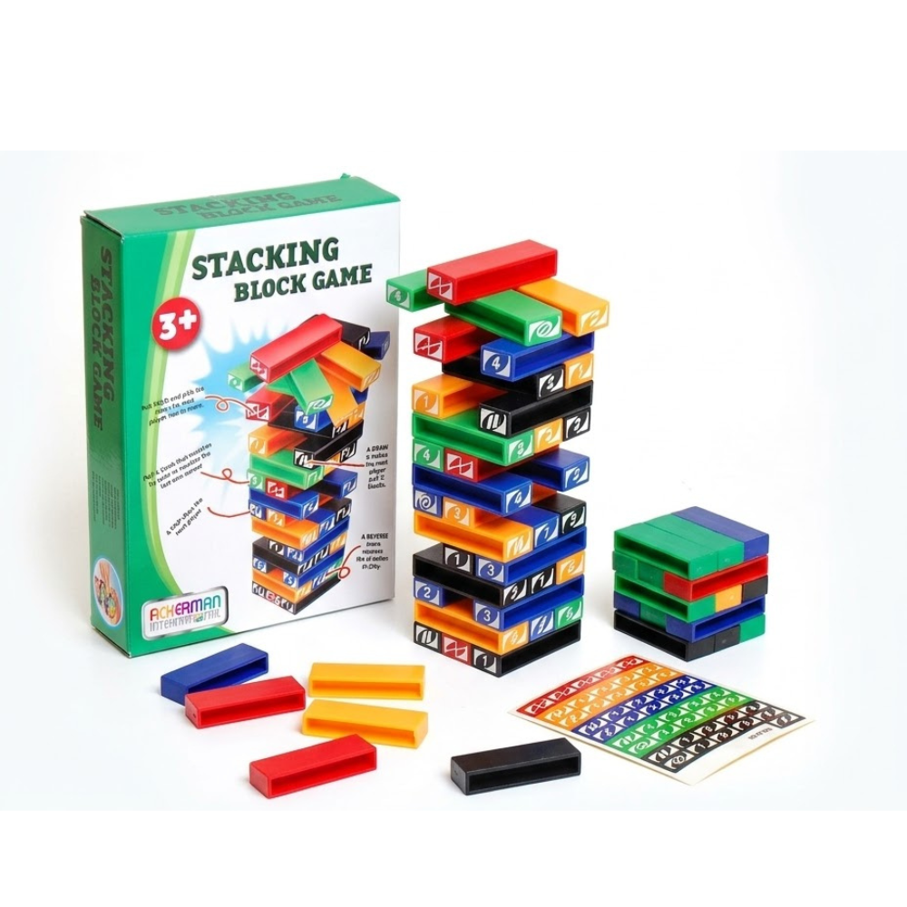 ACTION GAMES STACKING TOWER. D10251