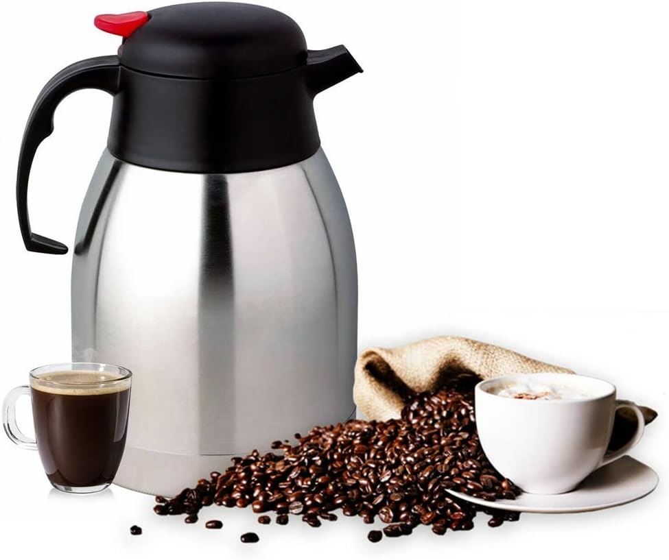 PRIMA 1.5 LITRE STAINLESS STEEL VACUUM POT FOR TEA / COFFEE. 17078C