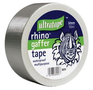 RHINO CLOTH GAFFER TAPE SILVER 50MM X 10M  RT01065010SIRH. 807582 \\\807582