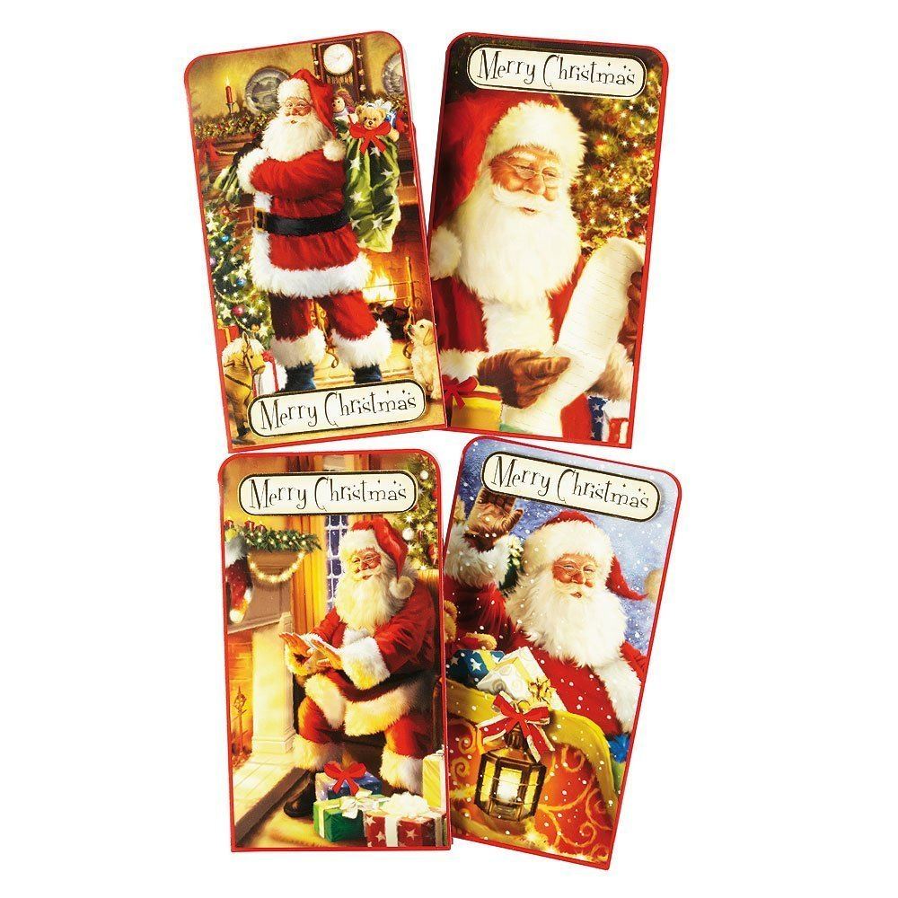 4 ASSORTED HAND CRAFTED CHRISTMAS XMAS FESTIVE MONEY WALLETS  ~  ENVELOPES / GI.... 8160 \\\8160