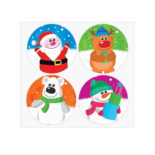 24 CUTE WOBBLEY EYES CHRISTMAS TAGS. 8231 \\\8231