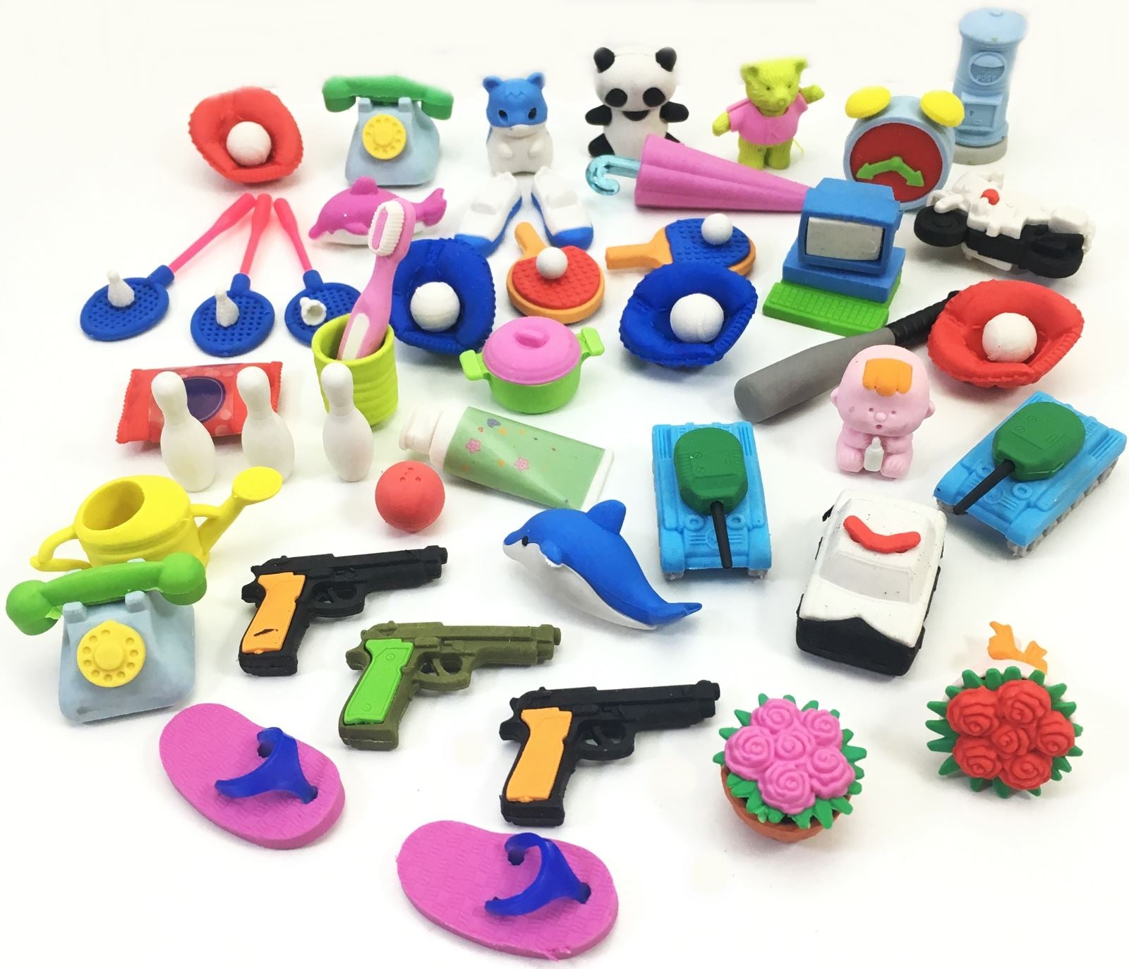ASSORTED DESIGN NOVELTY ERASERS CUTE ASSORTED. 8671 \\\8671