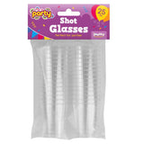 JAUNTY PARTWARE CLEAR PLASTIC SHOT GLASSES 25/PK. OL319253