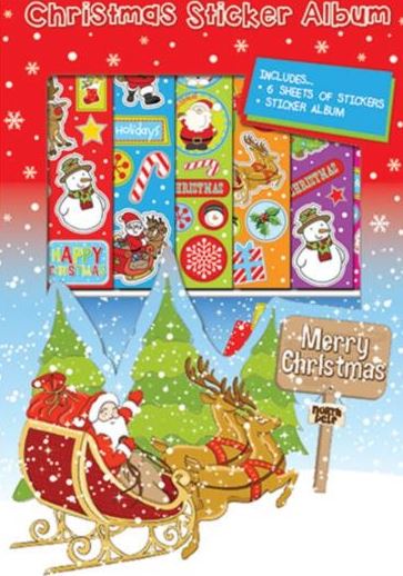 CHRISTMAS STICKER AND ALBUM SET. K8797 \\\8797
