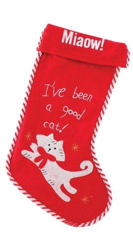 'CHRISTMAS / XMAS CAT STOCKING WITH MESSAGE  MIAOW   I 'HAVE BEEN A GOOD CAT !'||'. '||'8939MIAOW' \\\8939MIAOW