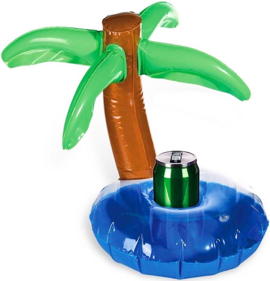 INFLATABLE BEVERAGE CAN HOLDER ISLAND WITH PALM TREE. 914145 \\\914145