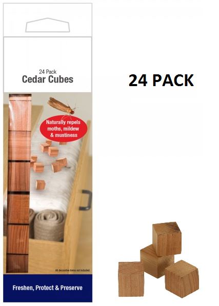 PACK OF 24 CEDAR CUBES. 914421 \\\914421