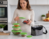 SOZALI GLASSWARE SUPERBLY SIMPLE GLASS STORAGE 5 CONTAINERS. Z65929