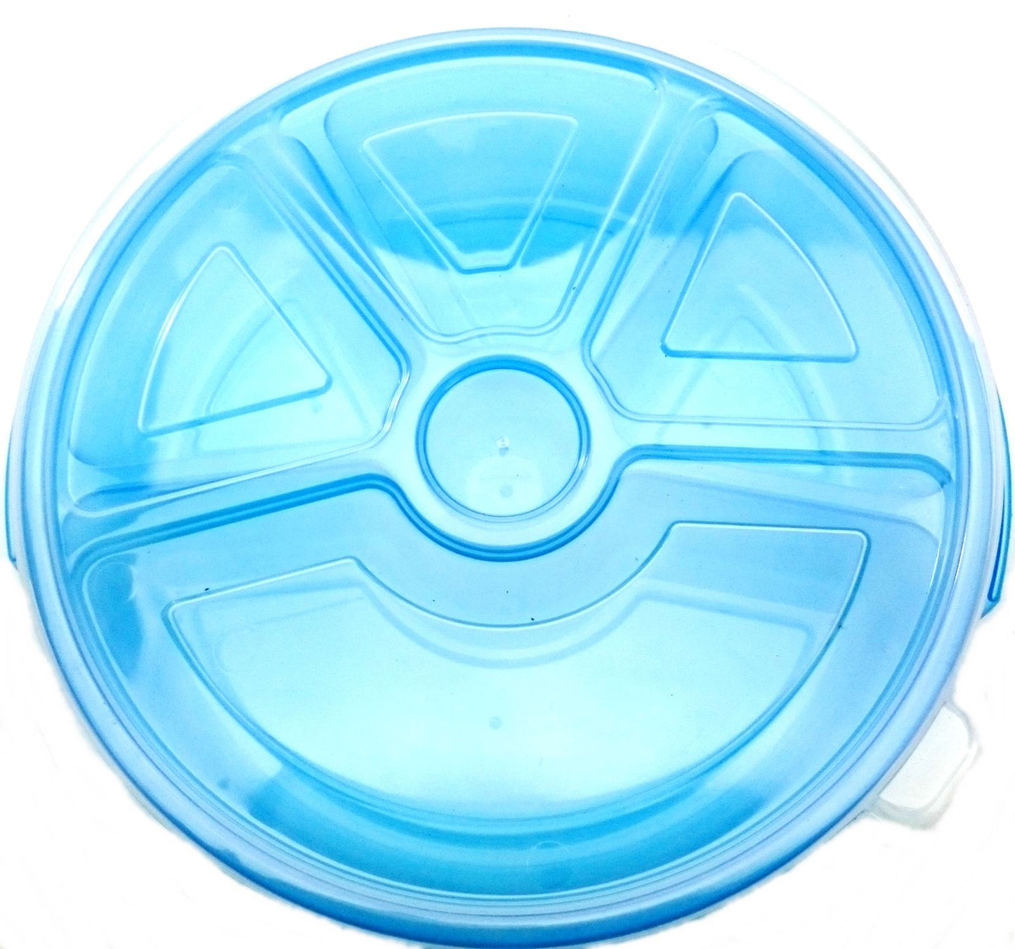 ASSORTED COLOUR ROUND FOOD SERVER 5 COMPARTMENT. 915701 \\\915701