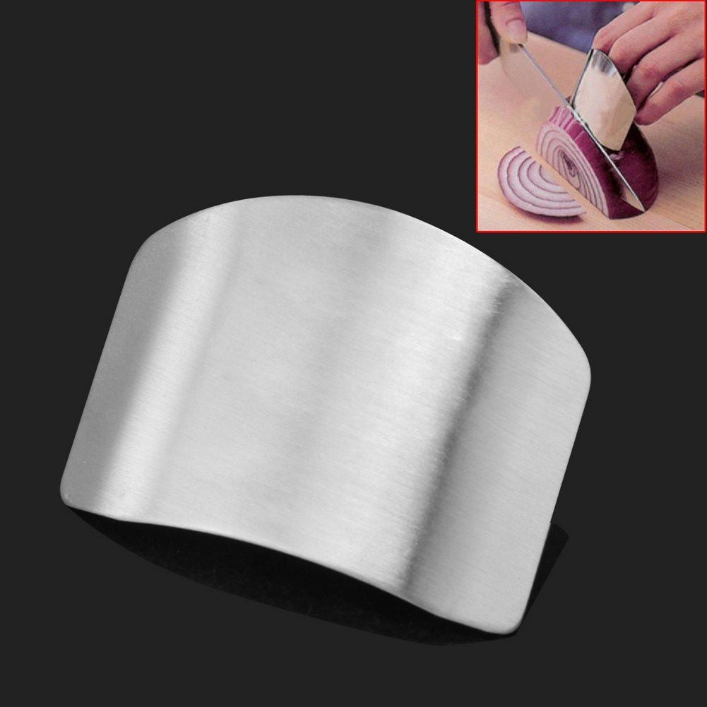 STAINLESS STEEL FINGER HAND PROTECTOR GUARD CHOP SAFE SLICE KITCHEN TOOL. 93386 \\\93386