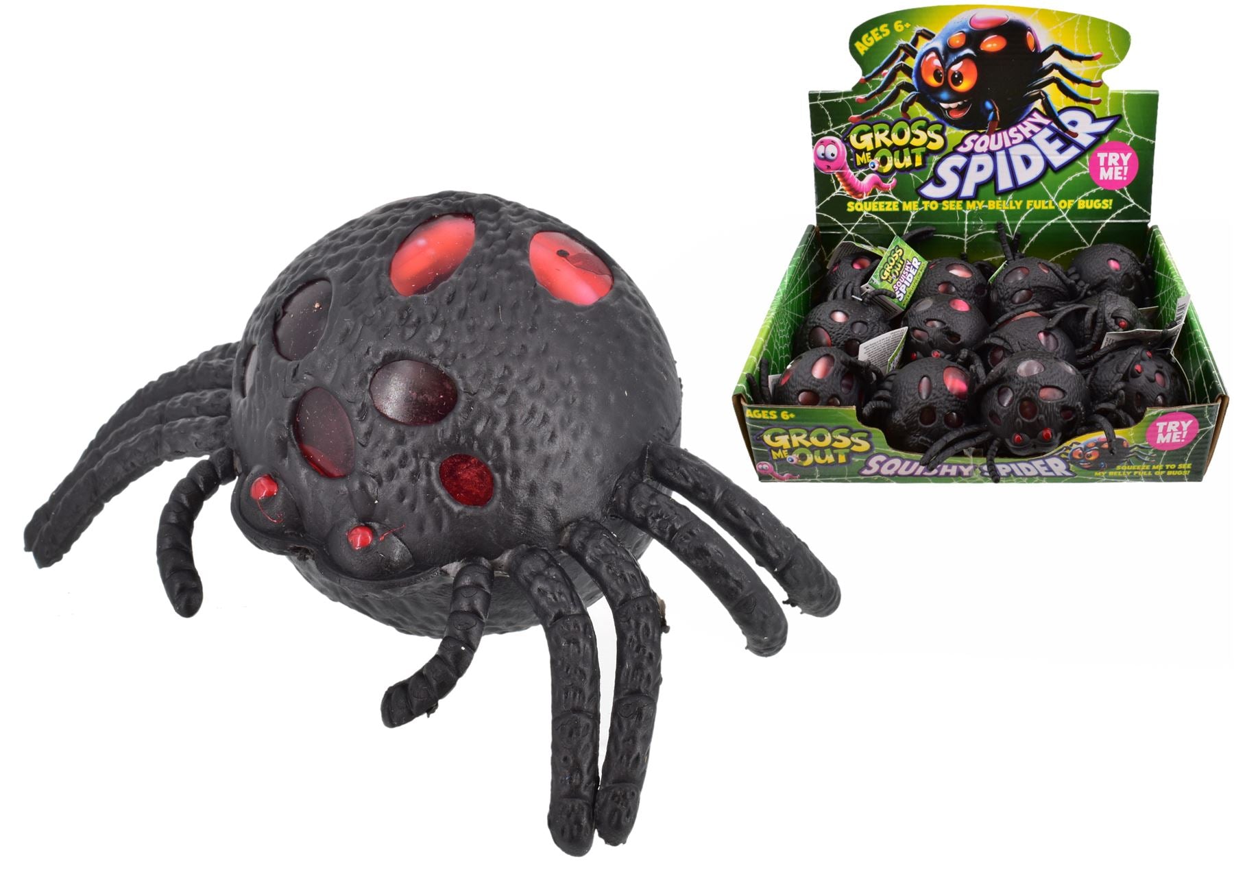 GROSS ME OUT SQUISHY SPIDER. TY1190