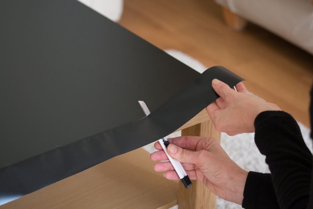 D-C-FIX 346-8091 SELF ADHESIVE VINYL FILM / STICKY BACK PLASTIC 67.5CM X 2M  - MATT BLACK. 346-8091