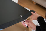 D-C-FIX 346-8091 SELF ADHESIVE VINYL FILM / STICKY BACK PLASTIC 67.5CM X 2M  - MATT BLACK. 346-8091