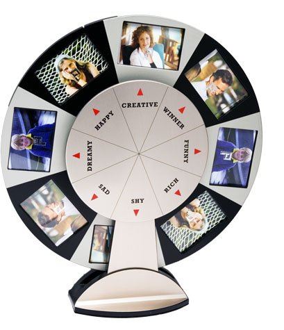 EMOTION MOOD SPINING WHEEL PICTURE PHOTO FRAME HOLDS 8 2" X 3". 9900 \\\9900