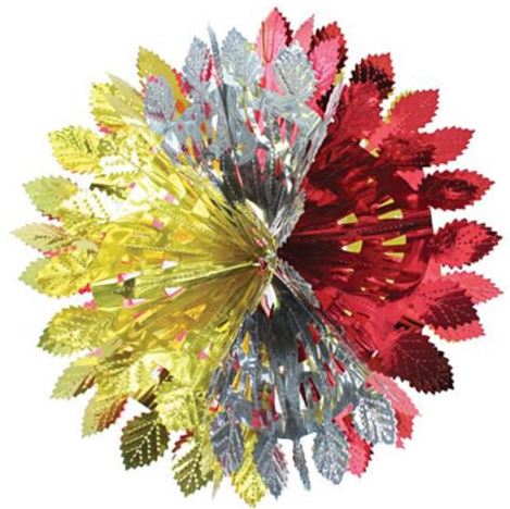 30CM FOIL SNOWBALL HANGING DECORATION. 9907 \\\9907