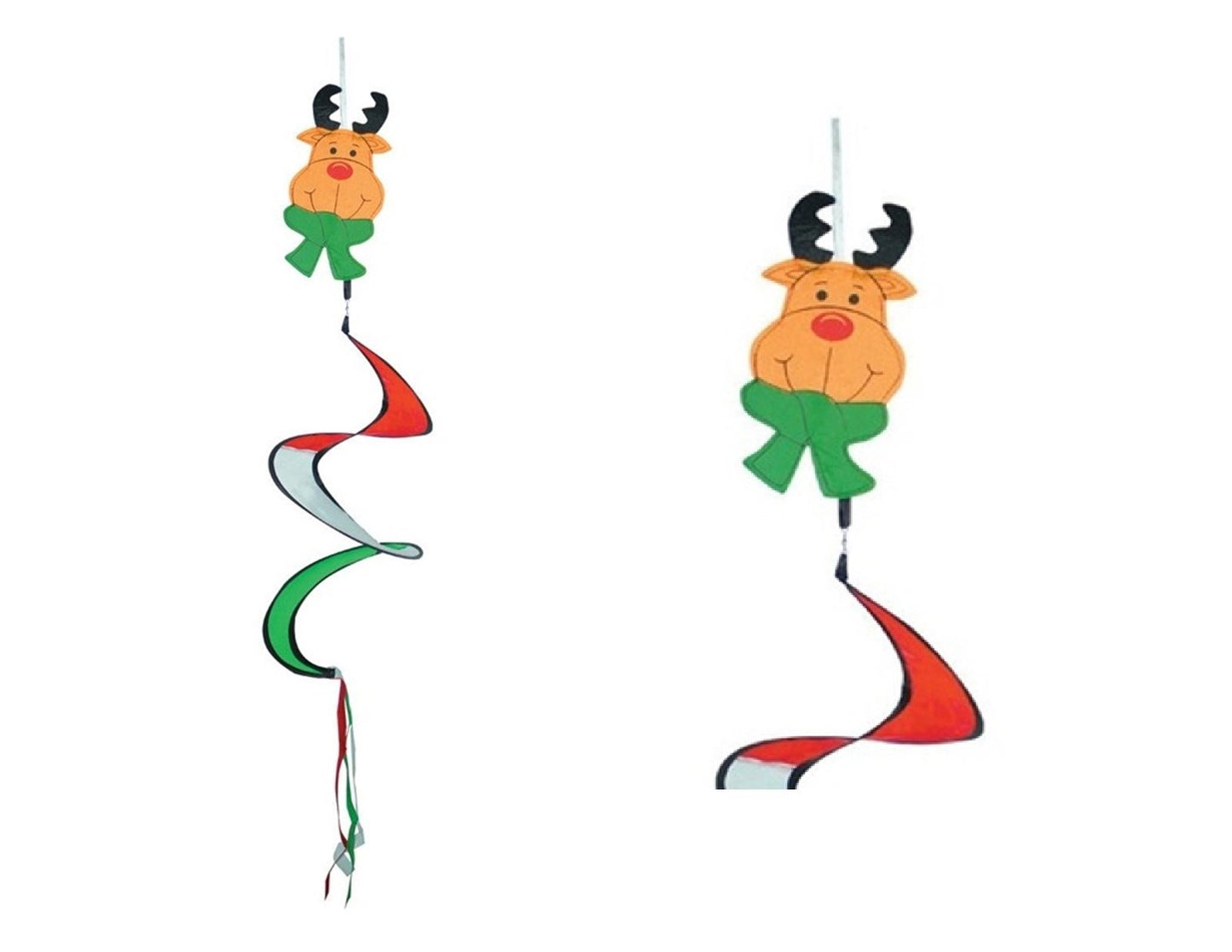 CHRISTMAS REINDEER HANGING GARDEN WIND SPIRAL PARTY HOME DECORATION. 9915REIN \\\9915REIN
