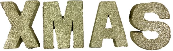 GOLD GLITTER XMAS DECORATION. 9938GOLD \\\9938GOLD