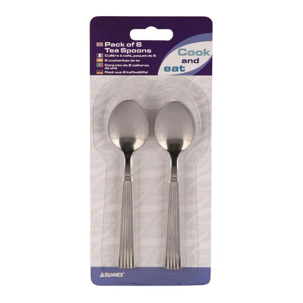 6 LINEA DESSERT TEA SPOON. X3022ET6