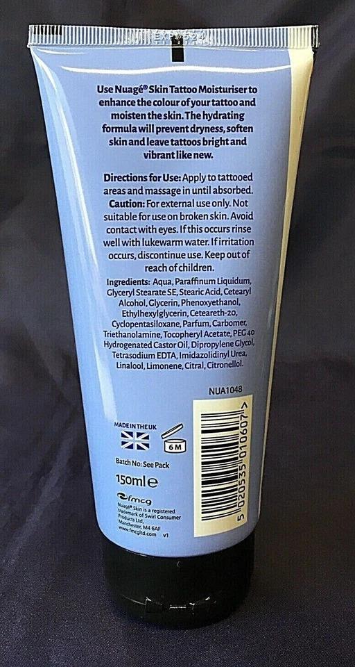 NUAGE SKIN TATTOO MOISTURISER 150ML. NUA1048