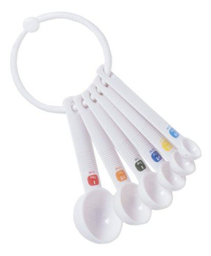 TALA PLASTIC MEASURING SPOONS SET OF 6. 10A10450 \\\A10450