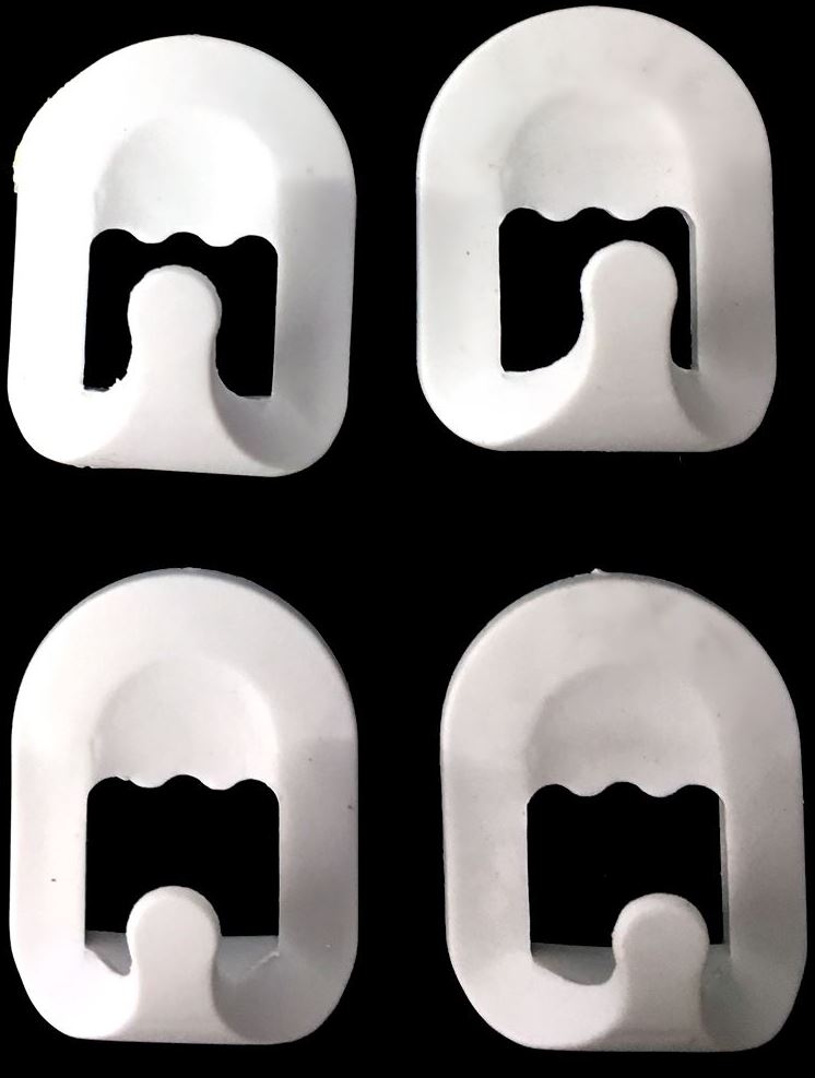 4PCS MEDIUM SELF ADHESIVE HOOKS. AK023 \\\AK023