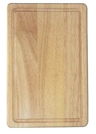 HEVEA WOOD RECTANGLE CHOPPING BOARD 30 X 20CM. 5945 \\\AP5945