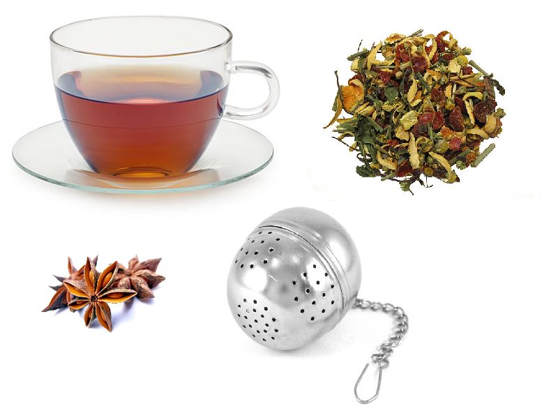 TEA BALL STRAINER INFUSER INFUSE METAL SILVER. 6317 \\\AP6317