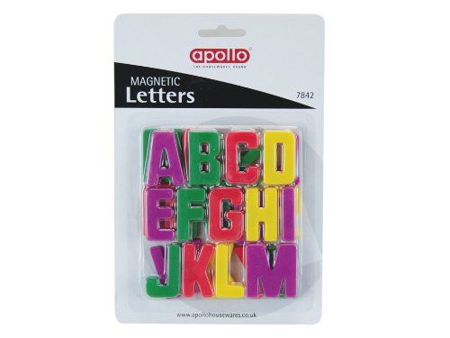 26 PIECE ALPHABET LETTERS FRIDGE MAGNETS - MULTICOLURED 20-06T205 44170. AP7842 \\\AP7842