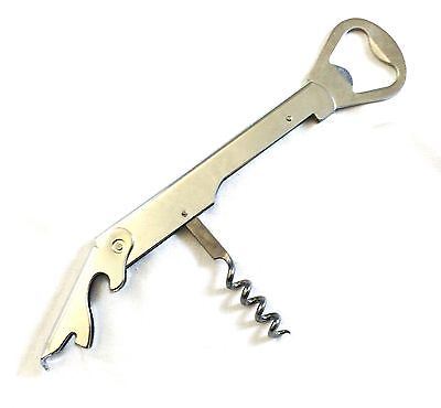 FOLDING PROFESSIONAL DOUBLE CORKSCREW DRINK BOTTLE OPENER WAITERS FRIEND. AP9907 \\\AP9907