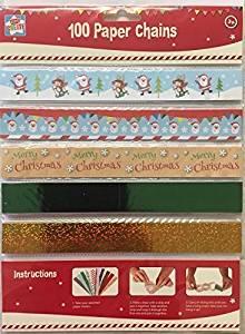 MAKE YOUR OWN CHRISTMAS PAPER CHAIN 100/PK. APAC CHAIN \\\APAC