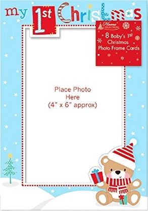'8 BABY'S 1ST CHRISTMAS PHOTO FRAME CARDS WITH ENVELOPES'||'. '||'BCAD' \\\BCAD