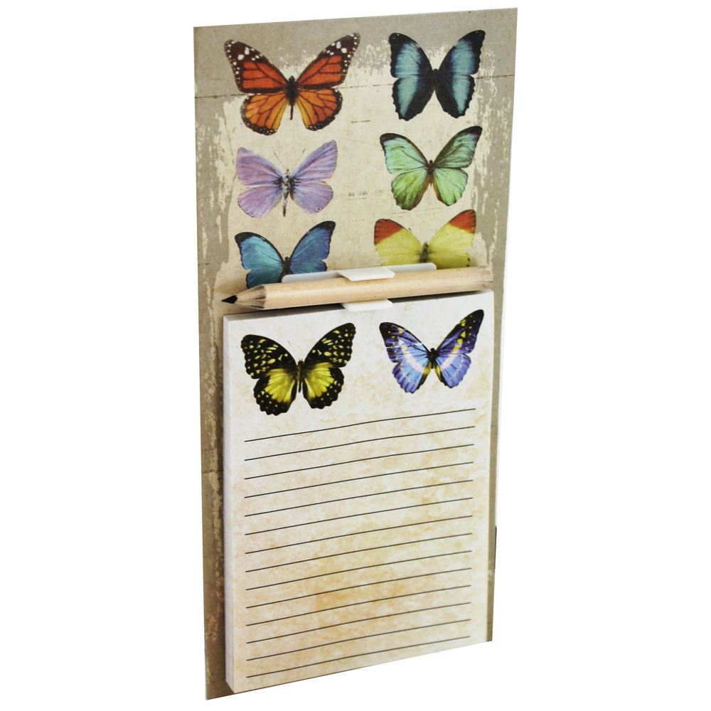 BUTTERFLY MAGNETIC MEMO PAD. BG0037 \\\BG0037