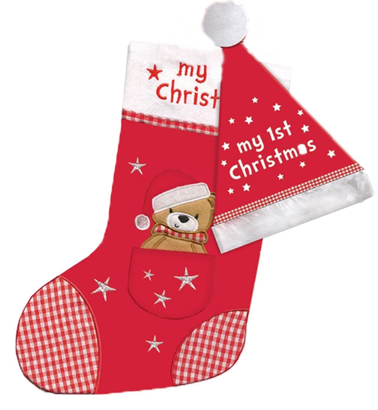 'CHRISTMAS BABY'S 1ST HAT STOCKING SET'||'. '||'BHAS' \\\BHAS