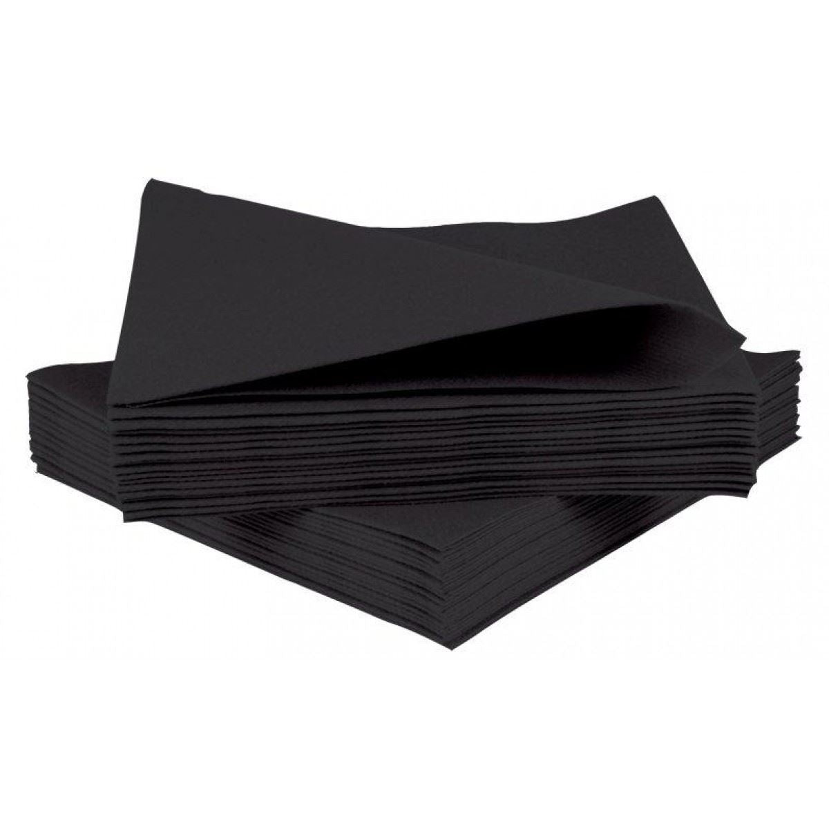 3 PLY PALOMA NAPKINS BLACK 25 PACK. NP4025BK \\\BLACK019439