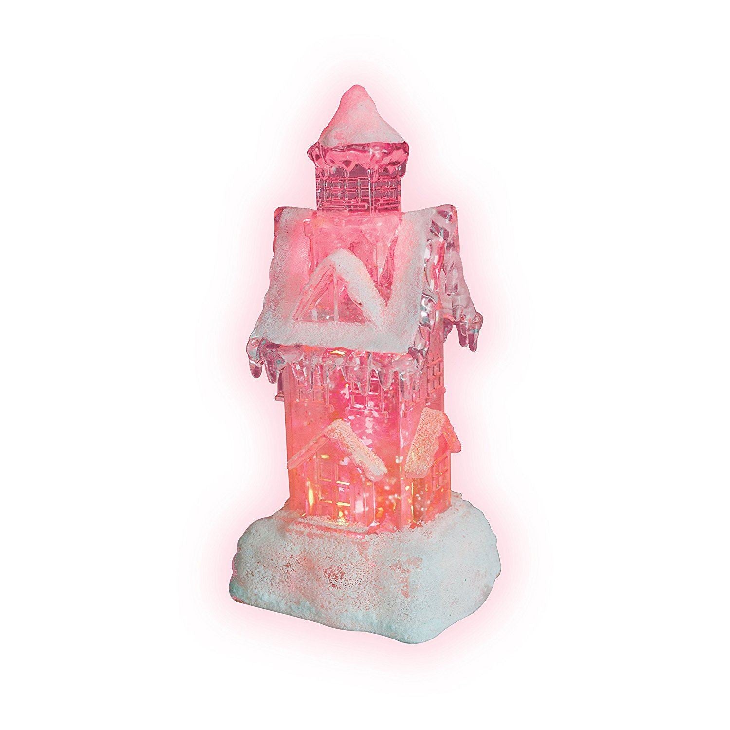 BATTERY OPERATED COLOUR CHANGING WATER GLITTER HOUSE ORNAMENT. BML71060 \\\BML71060