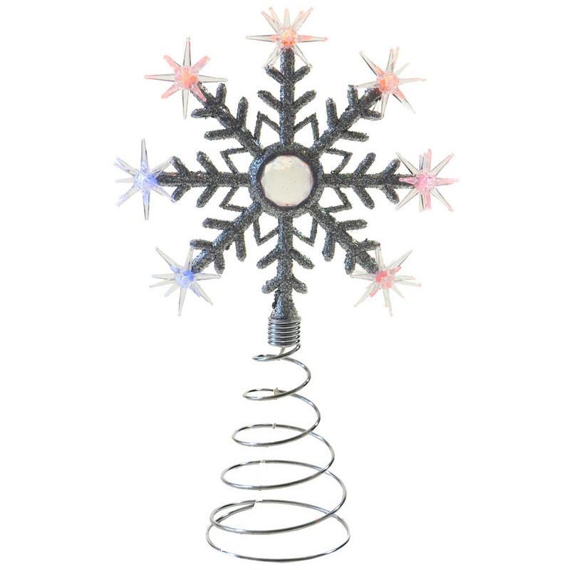 THE BENROSS CHRISTMAS WORKSHOP BATTERY OPERATED LED SNOWFLAKE CHRISTMAS TREE TOPPER LIGHT. BML72950 \\\BML72950