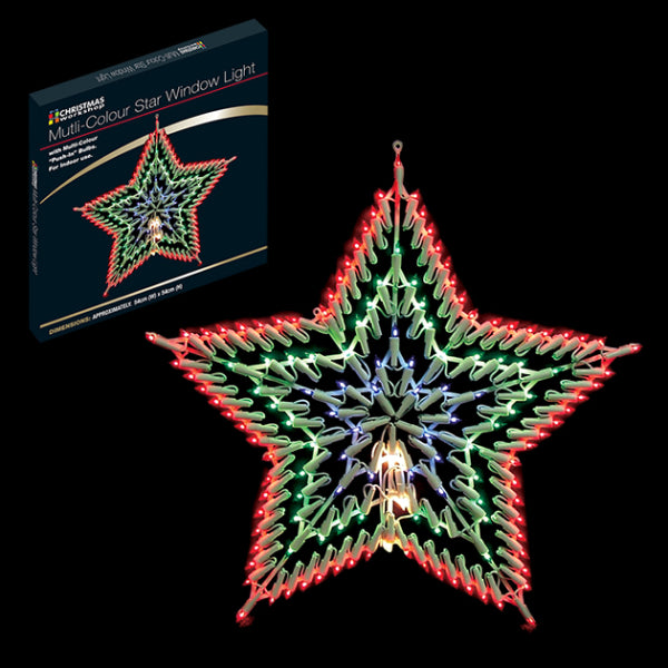 MULTI COLOUR STAR SILHOUETTE LED 60CM. BML77710 \\\BML77710