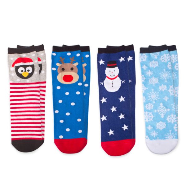 ASSORTED DESIGN LADIES XMAS SOCKS 2PK. BML87080 \\\BML87080
